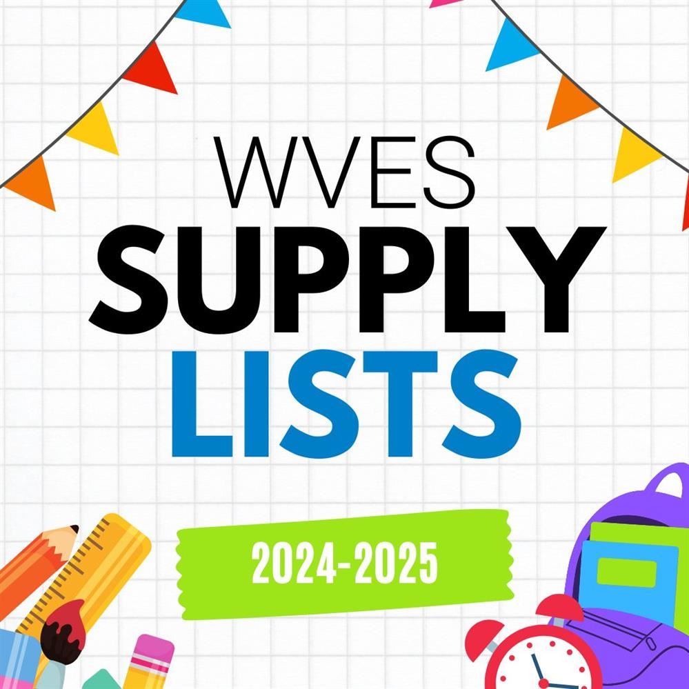  24-25 WVES School Supply Lists